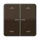 Jung - Enjo pour double IN et BP a voyant - CD 500 Brun