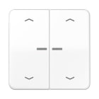 Jung - Enjo pour double IN et BP a voyant - CD 500 Blanc