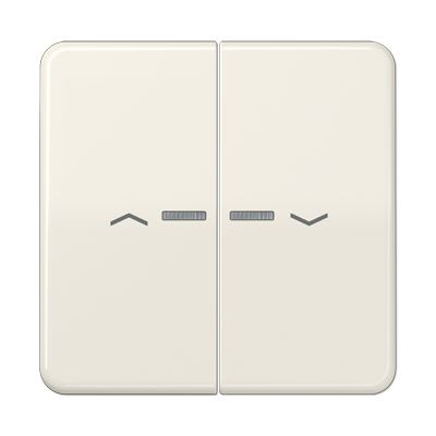 Jung - Enjo pour double IN et BP a voyant - CD 500 Ivoire