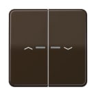 Jung - Enjo pour double IN et BP a voyant - CD 500 Brun