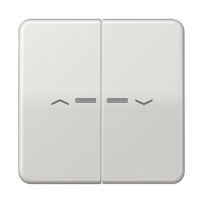 Jung - Enjo pour double IN et BP a voyant - CD 500 Gris clair