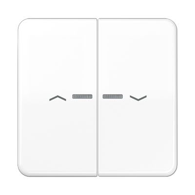 Jung - Enjo pour double IN et BP a voyant - CD 500 Blanc