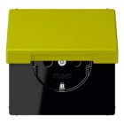 Jung - Enjoliveur double touche avec PE / CD 500 Ivoire