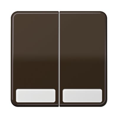 Jung - Enjoliveur double touche avec PE / CD 500 Brun