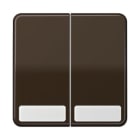 Jung - Enjoliveur double touche avec PE / CD 500 Brun