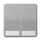 Jung - Enjoliveur double touche avec PE / CD 500 Gris