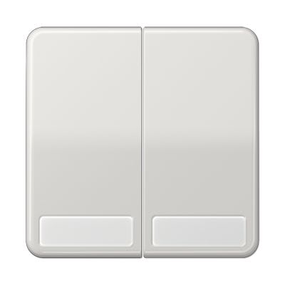 Jung - Enjoliveur double touche avec PE / CD 500 Gris clair