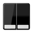 Jung - Enjoliveur double touche avec PE / CD 500 Noir