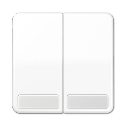 Jung - Enjoliveur double touche avec PE / CD 500 Blanc