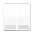 Jung - Enjoliveur double touche avec PE / CD 500 Blanc