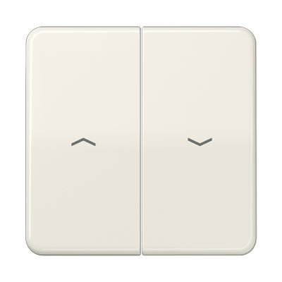 Jung - Enjoliveur double touche IN+BP VR-store / CD 500 Ivoire