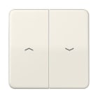 Jung - Enjoliveur double touche IN+BP VR-store / CD 500 Ivoire