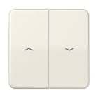 Jung - Enjoliveur double touche IN+BP VR-store / CD 500 IP44 Ivoire