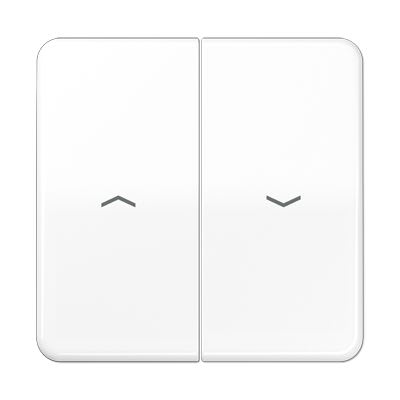 Jung - Enjoliveur double touche IN+BP VR-store / CD 500 IP44 Blanc