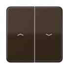 Jung - Enjoliveur double touche IN+BP VR-store / CD 500 Brun