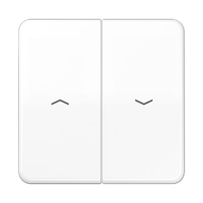 Jung - Enjoliveur double touche IN+BP VR-store / CD 500 Blanc