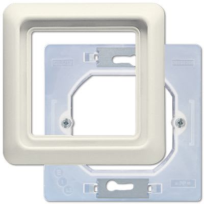 Jung - Cadre de finition 1 poste / CD600 Ivoire IP44