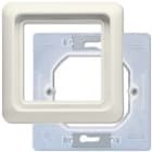 Jung - Cadre de finition 1 poste / CD600 Ivoire IP44