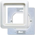 Jung - Cadre de finition 1 poste / CD 600 Blanc IP44