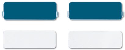 Jung - Obturateur transparent pour porte étiquette 9 x 27 mm