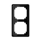 Jung - Cadre de finition 2 postes / Série CD Plus Noir