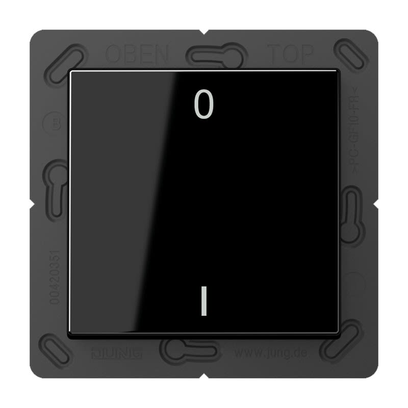 Jung - ENO Emetteur mural 2 voies & symb. 01 / A 500 Noir