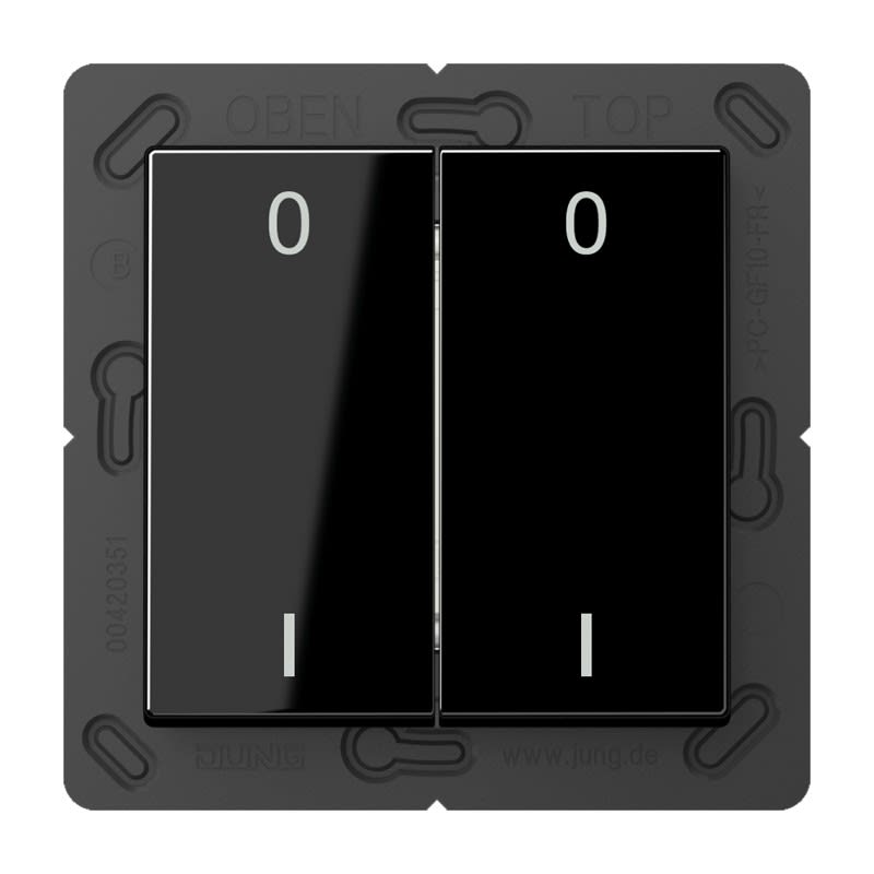 Jung - ENO Emetteur mural 4 voies & symb. 01 / A 500 Noir