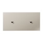 Jung - Enjoliveur 2 modules horizontal avec 1 + 1 leviers Cône / LS 1912 Métal Inox
