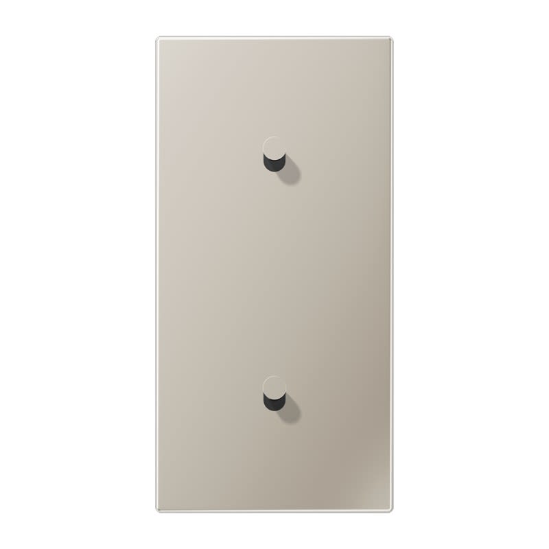Jung - Enjoliveur 2 modules vertical avec 1 + 1 leviers Cône / LS 1912 Métal Inox