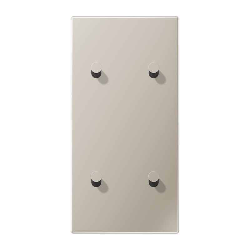 Jung - Enjoliveur 2 modules vertical avec 2 + 2 leviers Cône / LS 1912 Métal Inox