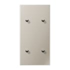 Jung - Enjoliveur 2 modules vertical avec 2 + 2 leviers Cône / LS 1912 Métal Inox