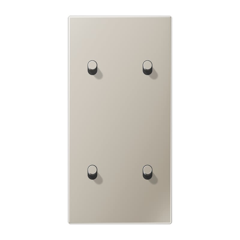 Jung - Enjoliveur 2 modules vertical avec 2 + 2 leviers Cylindre / LS 1912 Métal Inox