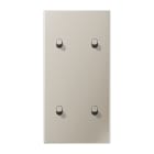 Jung - Enjoliveur 2 modules vertical avec 2 + 2 leviers Cylindre / LS 1912 Métal Inox