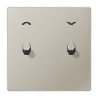 Jung - Enjo simple doigt avec 2 leviers Cylindre Cde VR-Store / LS 1912 Métal Inox