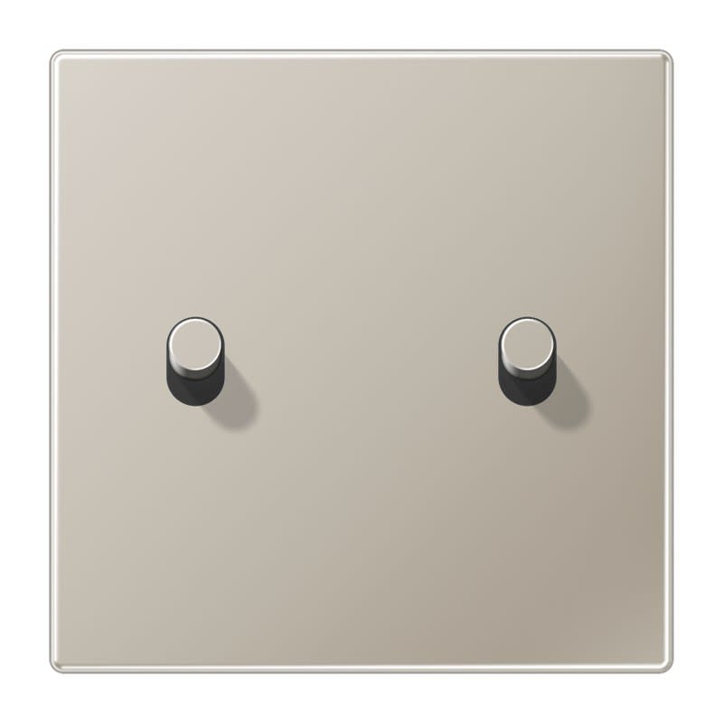 Jung - Enjoliveur simple doigt avec 2 leviers Cylindre / LS 1912 Métal Inox