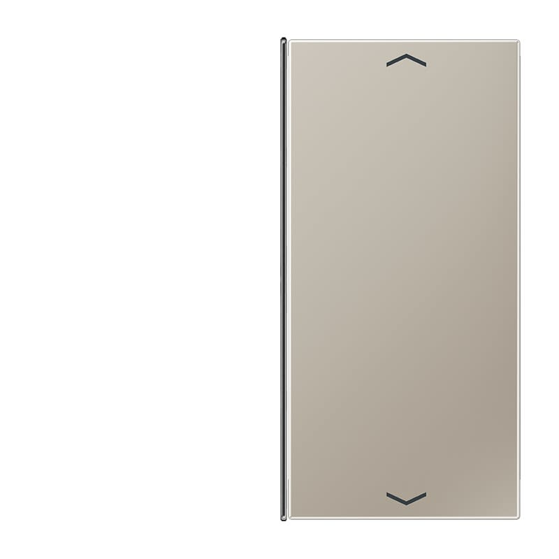 Jung - Touche 2 voies avec flèches platine F40 / LS 990 Métal Inox