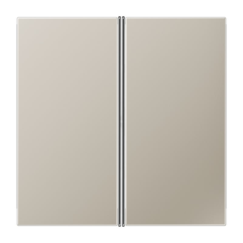 Jung - Kit touche complet 2 voies Platine F40 / LS 990 Métal Inox