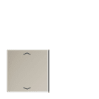 Jung - Touche G 4 voies avec flèches platine F40 / LS 990 Métal Inox