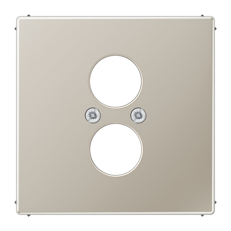 Jung - Enjo pour 2 mini fiches / LS 990 Métal Inox