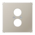 Jung - Enjo pour 2 mini fiches / LS 990 Métal Inox