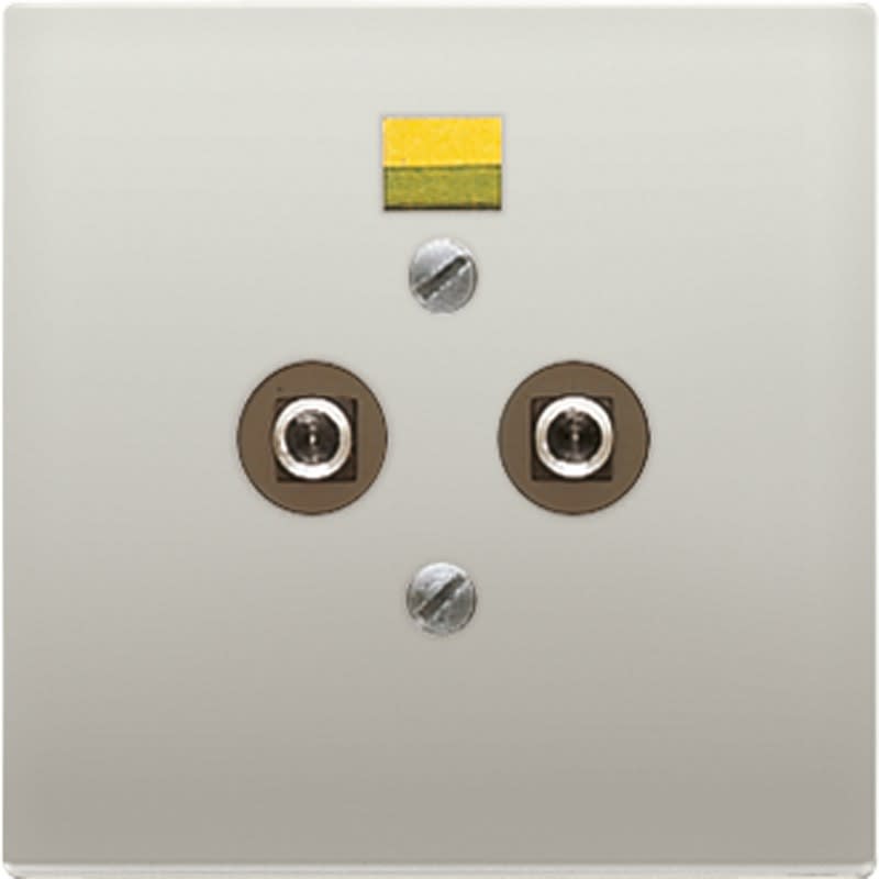 Jung - Prise équipotentielle / LS 990 Métal Inox