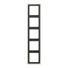 Jung - Cadre 5 postes / LS 990 Métal Inox