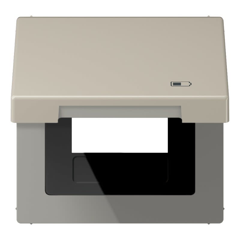 Jung - Enjoliveur couvercle symbole USB / LS 990 Métal Inox