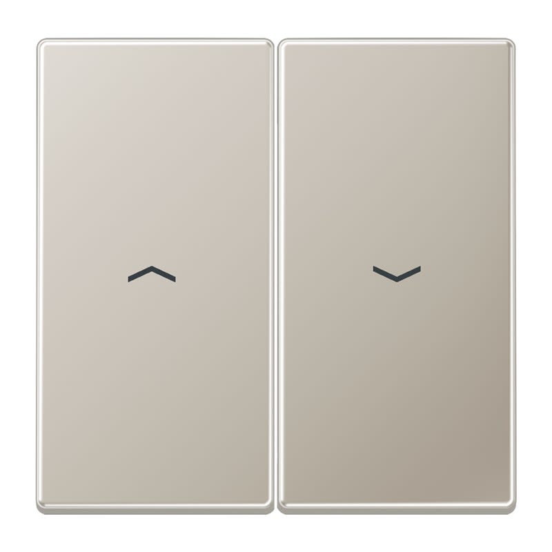 Jung - Enjoliveur double touche IN+BP VR-store / LS 990 Métal Inox