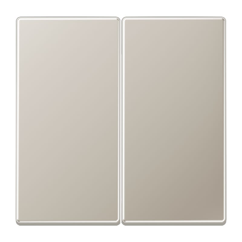 Jung - Enjoliveur double touche / LS 990 Métal Inox