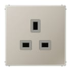 Jung - Prise B.S / LS 990 Métal Inox