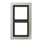 Jung - Cadre 2 postes / LS DESIGN Métal Inox