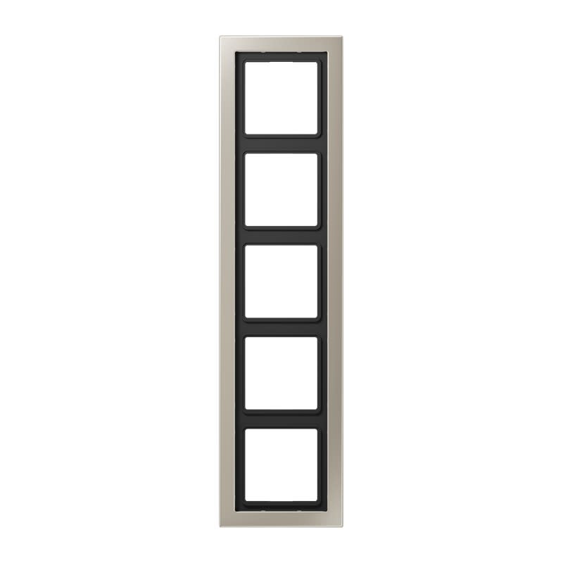 Jung - Cadre 5 postes / LS DESIGN Métal Inox laqué