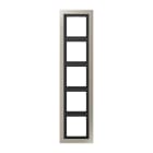 Jung - Cadre 5 postes / LS DESIGN Métal Inox laqué