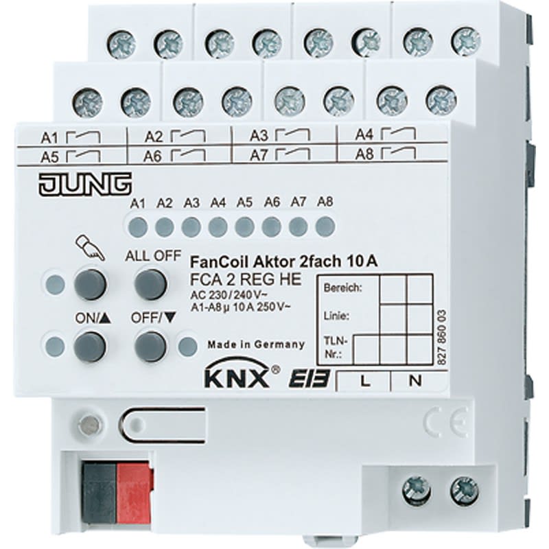 Jung - Actionneur Fan-Coil 2 voies KNX